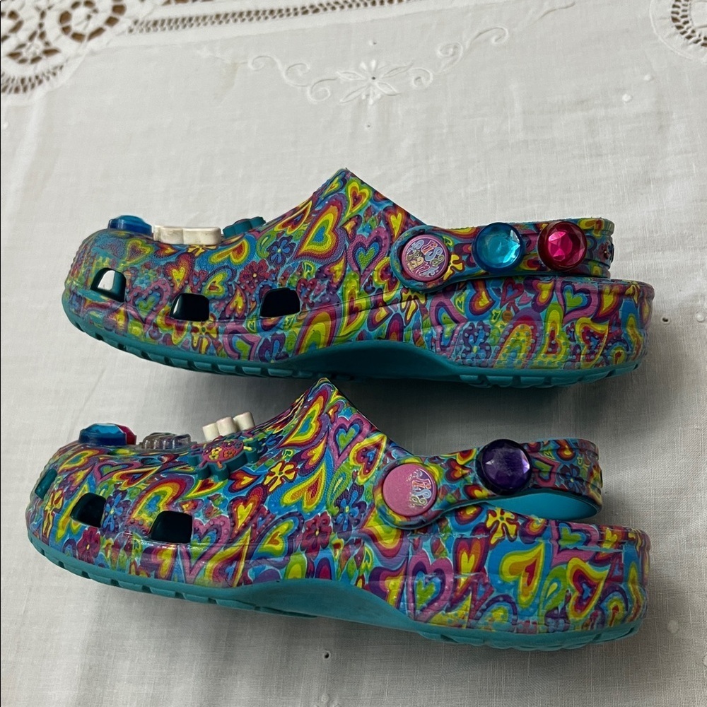 ๐๏ธBOGO FREE CROCS Lisa Frank hearts design size C13 - Picture 9 of 11